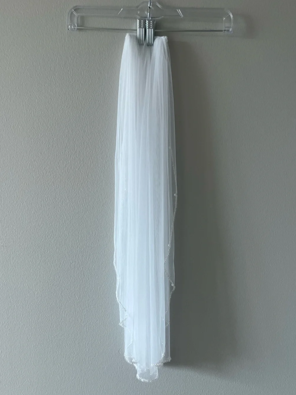 Beaded Bridal Veil 30” New - Picture 4 of 6